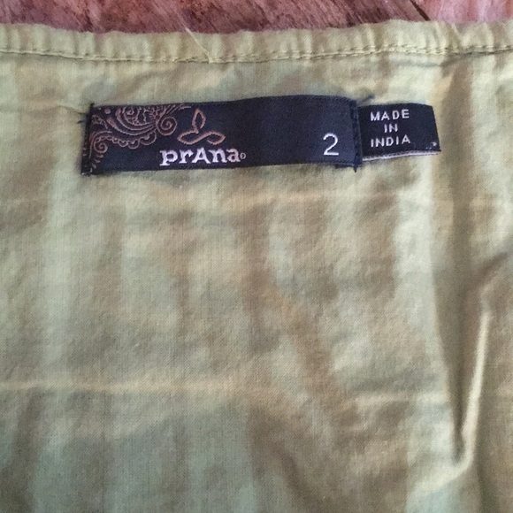 Boho Lime Green Prana Skirt - Picture 3 of 4